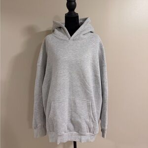 Oversized heavy weight grey hoodie